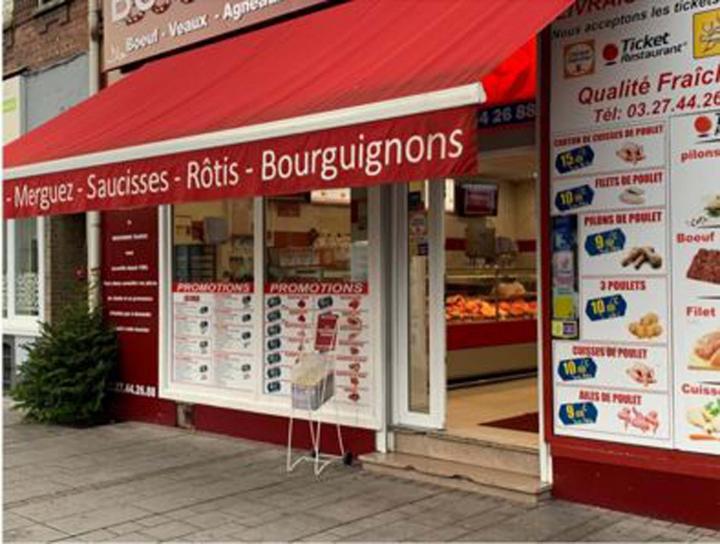 Magasin de vente de viande d'agneau Denain